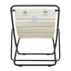 Outdoor Folding Chair Set with Adjustable Backrest – Black or Yellow