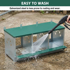 Galvanized Steel Metal Nesting Boxes for Chicken with Three Compartments