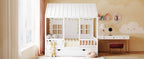White House Bed with Trundle - Solid Pine, Full or Twin