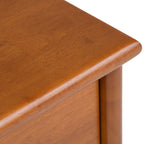 Handcrafted Mid Century End Table with Drawer – White, Dark Brown, or Light Brown