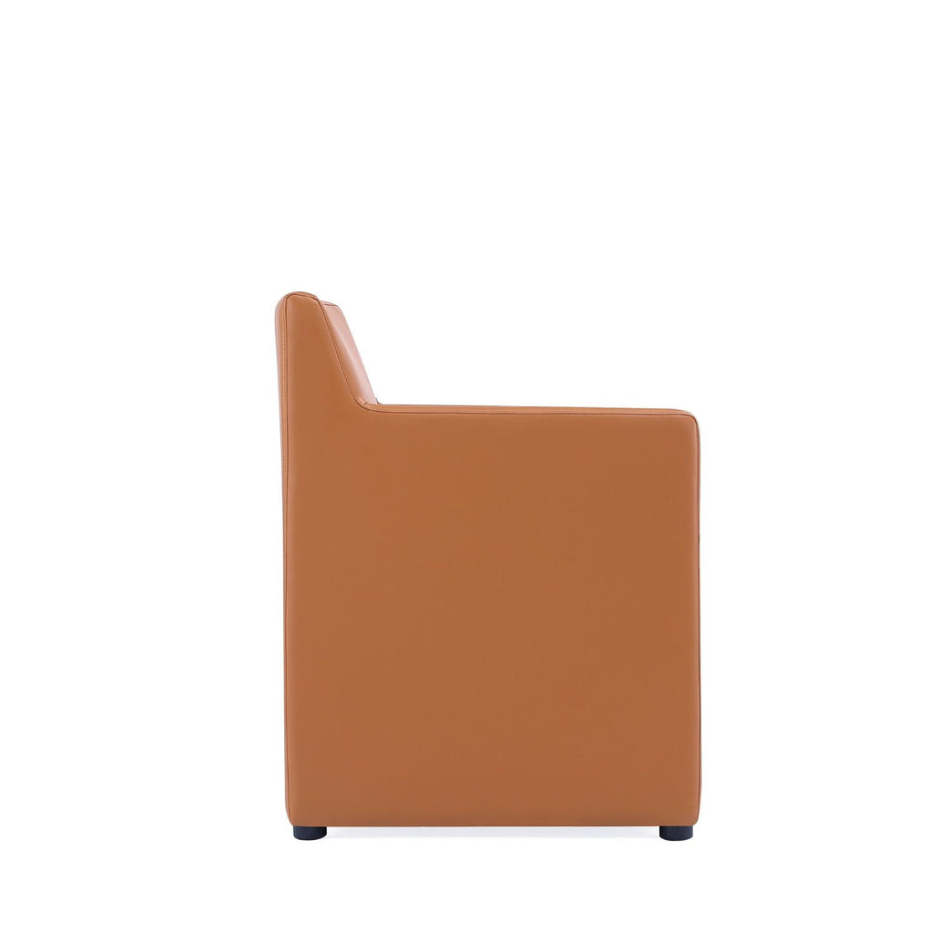 Square Armchair with Upholstered Seat - Available in Multiple Colors