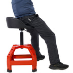 Pneumatic 360 Degree Swivel Mechanics Stool with Adjustable Height - Red or Black