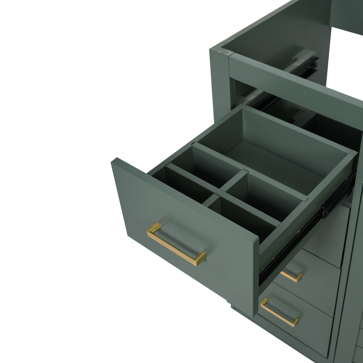Retro Style Bathroom Vanity with Soft Closing Doors - Multiple Colors