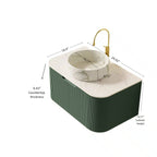 DINA 30" Bathroom Vanity with Ceramic Basin and Floating Cabinet - Carrara White or White