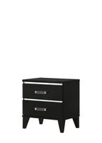 Chelsie Nightstand with Spacious Storage - Black