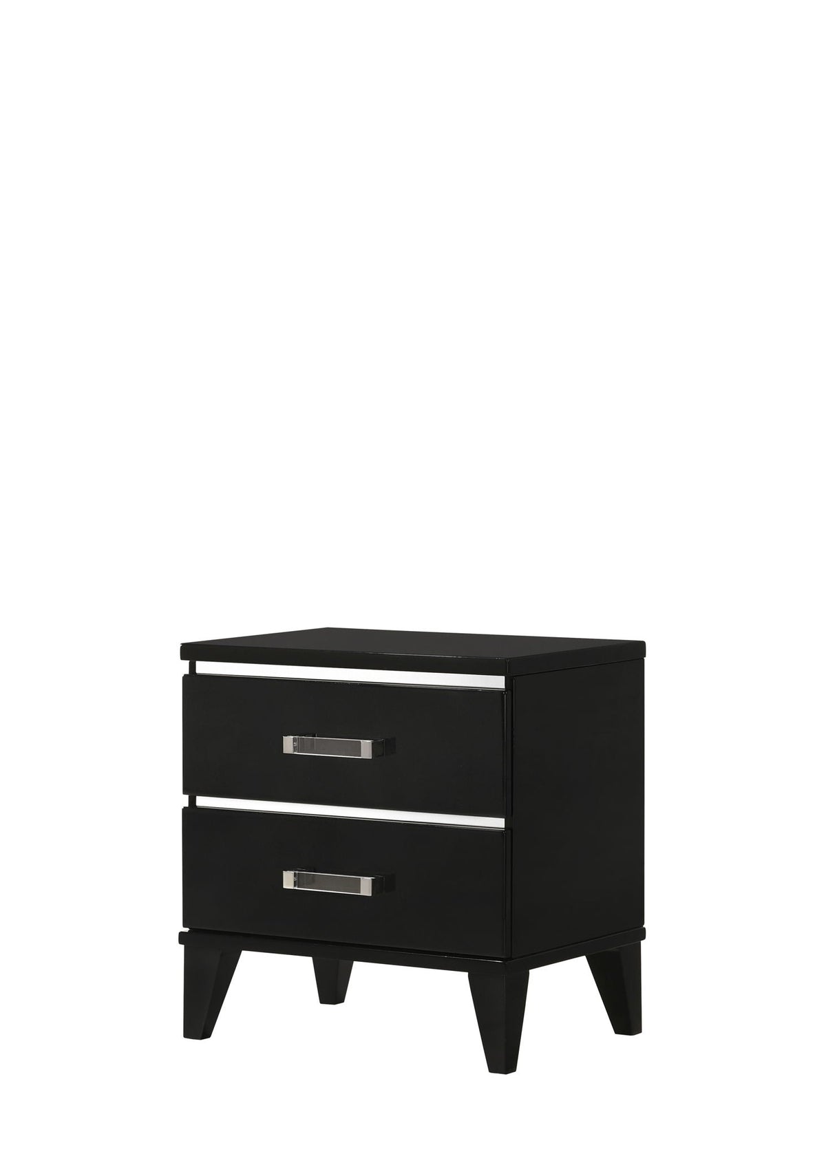 Chelsie Nightstand with Spacious Storage - Black