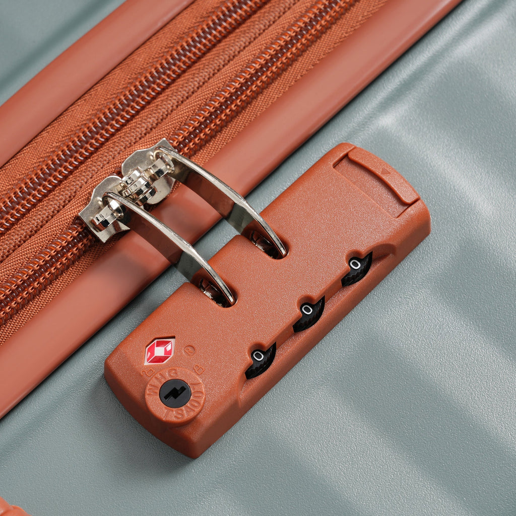 Deluxe 5-Piece Hard-Side Luggage Set with USB and TSA Locks - Multiple Colors