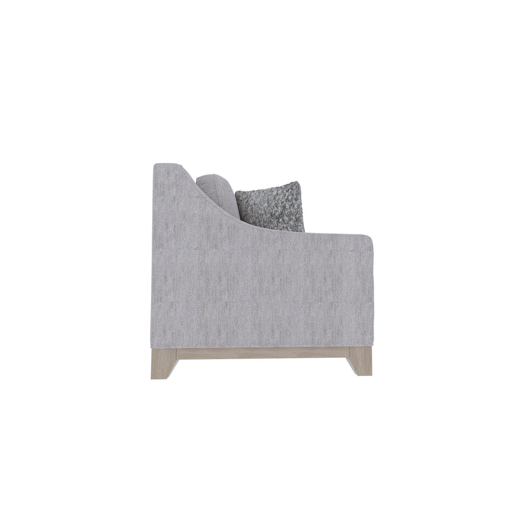 Loveseat With Casual Accent with Durable Fabric - Gray