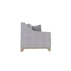 Loveseat With Casual Accent with Durable Fabric - Gray