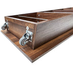 Walnut Buffet Sideboard Cabinet with Adjustable Shelves - Doors & Pantry Storage