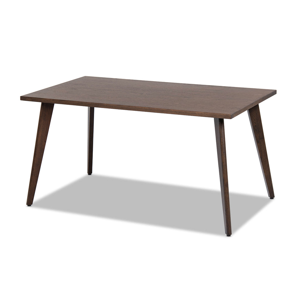 Solid Red Oak Dining Table with Extending Leaves - Capri 59-90.5"