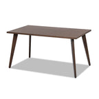 Solid Red Oak Dining Table with Extending Leaves - Capri 59-90.5"