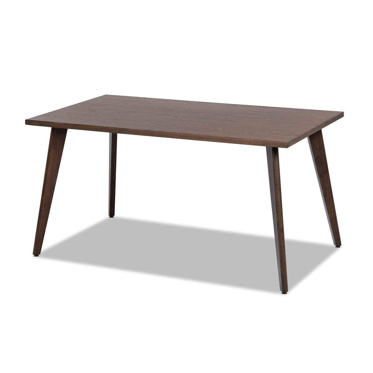 Solid Red Oak Dining Table with Extending Leaves - Capri 59-90.5"