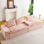 Convertible Modular Sectional Sofa with Twin Seat and Chaise - Multiple Colors
