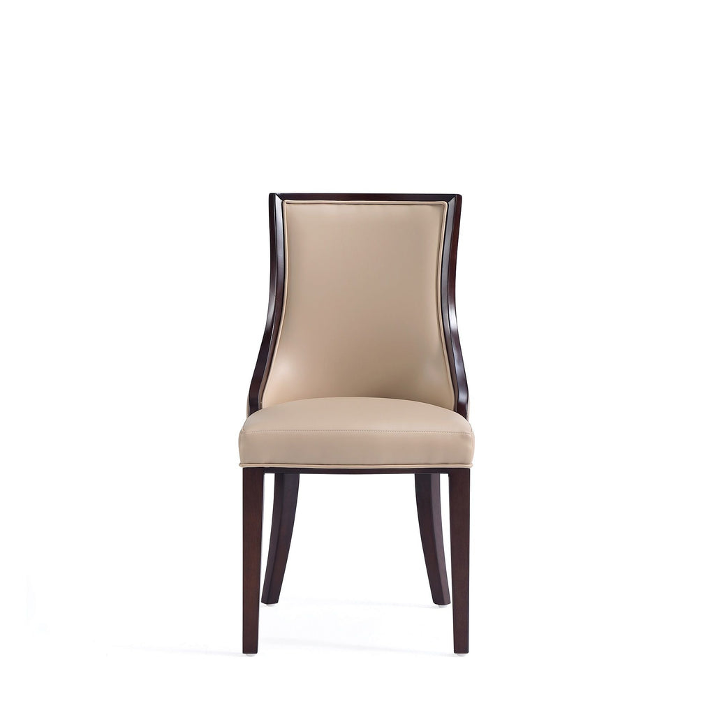Grand Dining Chair Set with Solid Beech Wood Frame - Beige or Gray