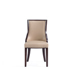Grand Dining Chair Set with Solid Beech Wood Frame - Beige or Gray
