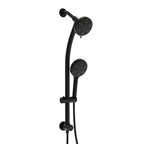 Dual Shower Head System with Rain Shower and Adjustable Slide Bar - Multiple Colors