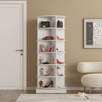 360 Rotating Shoe Cabinet 6 Layers with Space-Saving Rotating Design - Multiple Colors