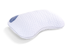 Balance Cuddle Curve Pillow with Moisture-Wicking Fabric - White