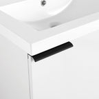 Modern Bathroom Vanity with Side Storage - Light Brown or White