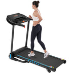 Incline Treadmill for Running & Walking with Hydraulic Folding - Black