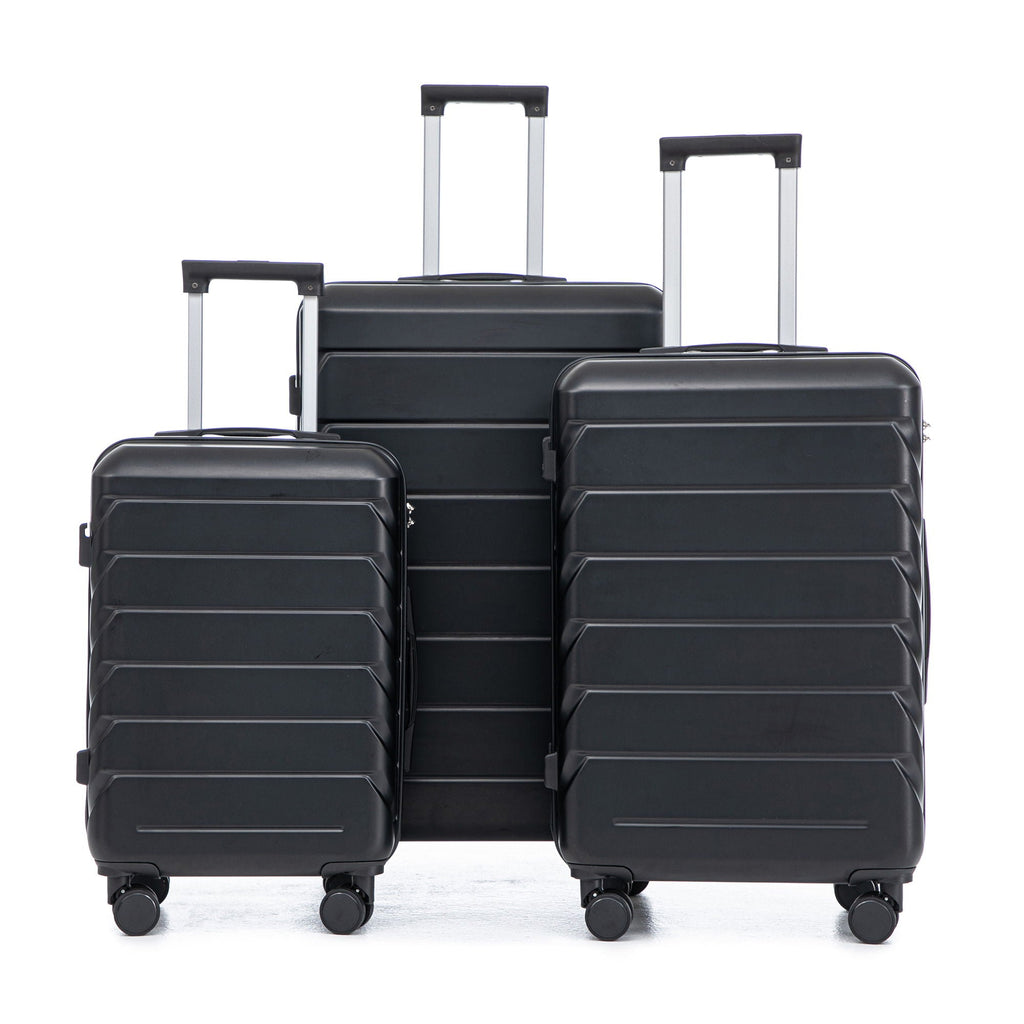 3 Pieces Set Spinner Wheel Luggage With Combination Lock