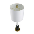 Teardrop Silhouette Table Lamp with Black and Gold Base - Black/Gold