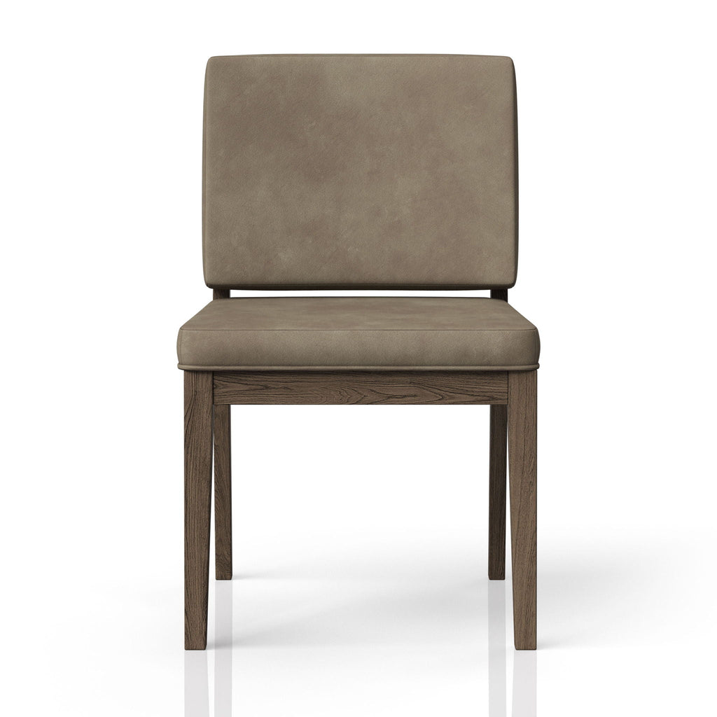 Soft Back Dining Chairs with Performance Leather - Light Brown (Set of 2)