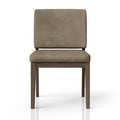 Soft Back Dining Chairs with Performance Leather - Light Brown (Set of 2)