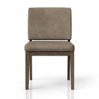Soft Back Dining Chairs with Performance Leather - Light Brown (Set of 2)