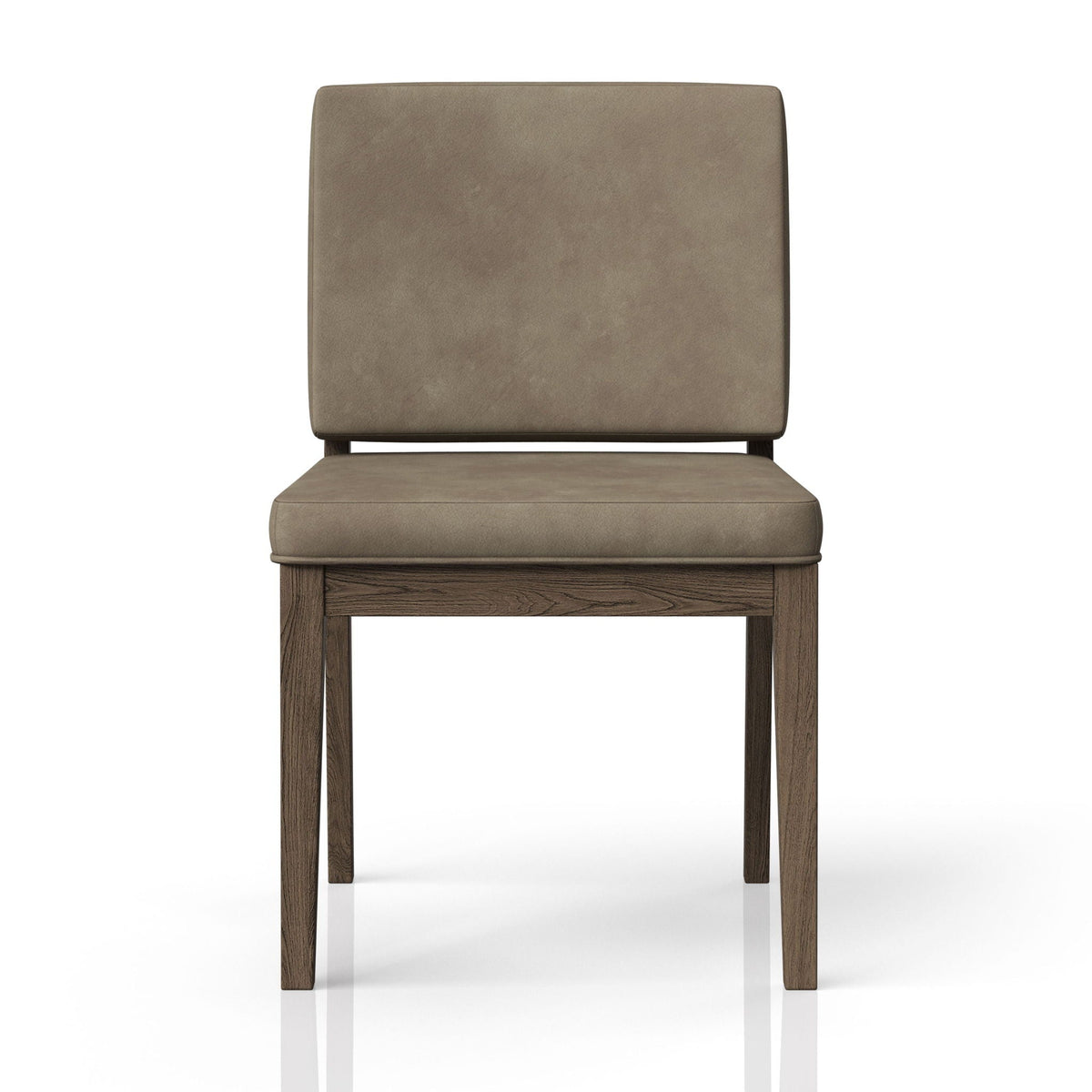 Soft Back Dining Chairs with Performance Leather - Light Brown (Set of 2)