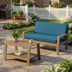 2 Piece Outdoor Conversation Set with Water-Resistant Cushions - Multiple Colors