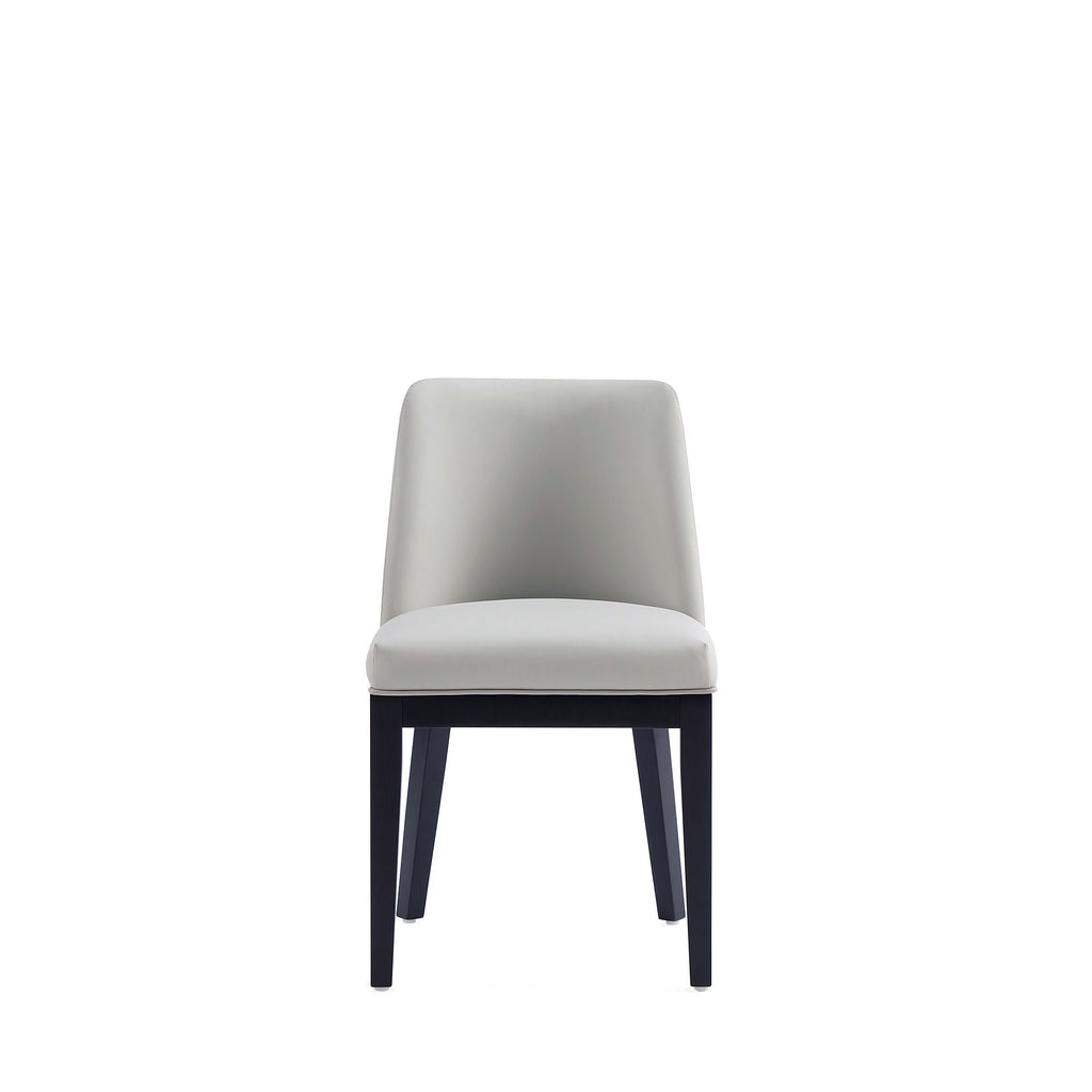 Upholstered Dining Chair Set with Solid Beech Frame - Dark Gray or Gray