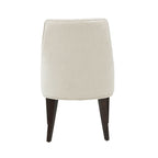 Upholstered Armchair with Ergonomic Backrest - Beige or Dark Gray