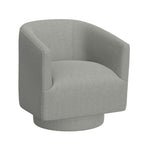 Fabric Swivel Accent Chair with Compact Design - Light Blue, Dark Green, White, Gray, Blue