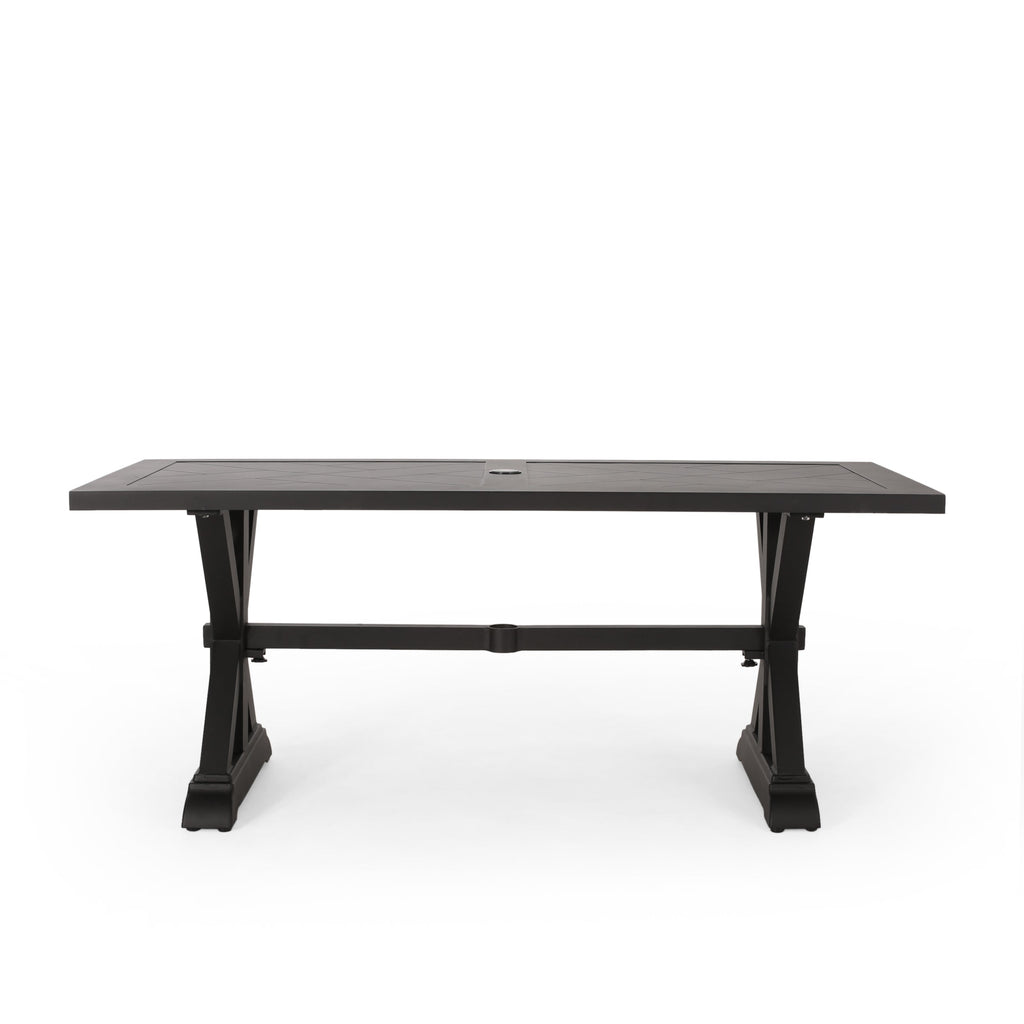 Antique Matte Outdoor Aluminium Dining Table with Durable Construction