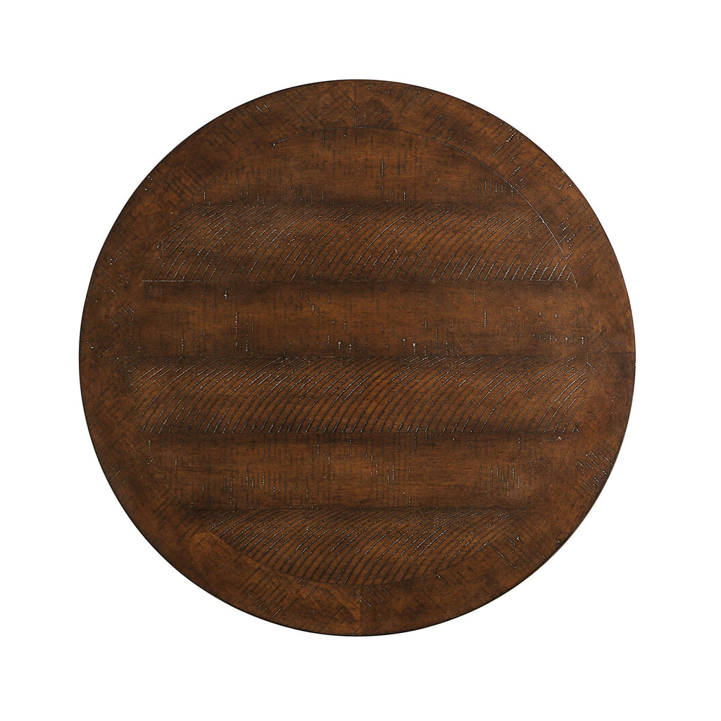 Transitional Espresso Coffee Table with Open Storage - Engineered Pine