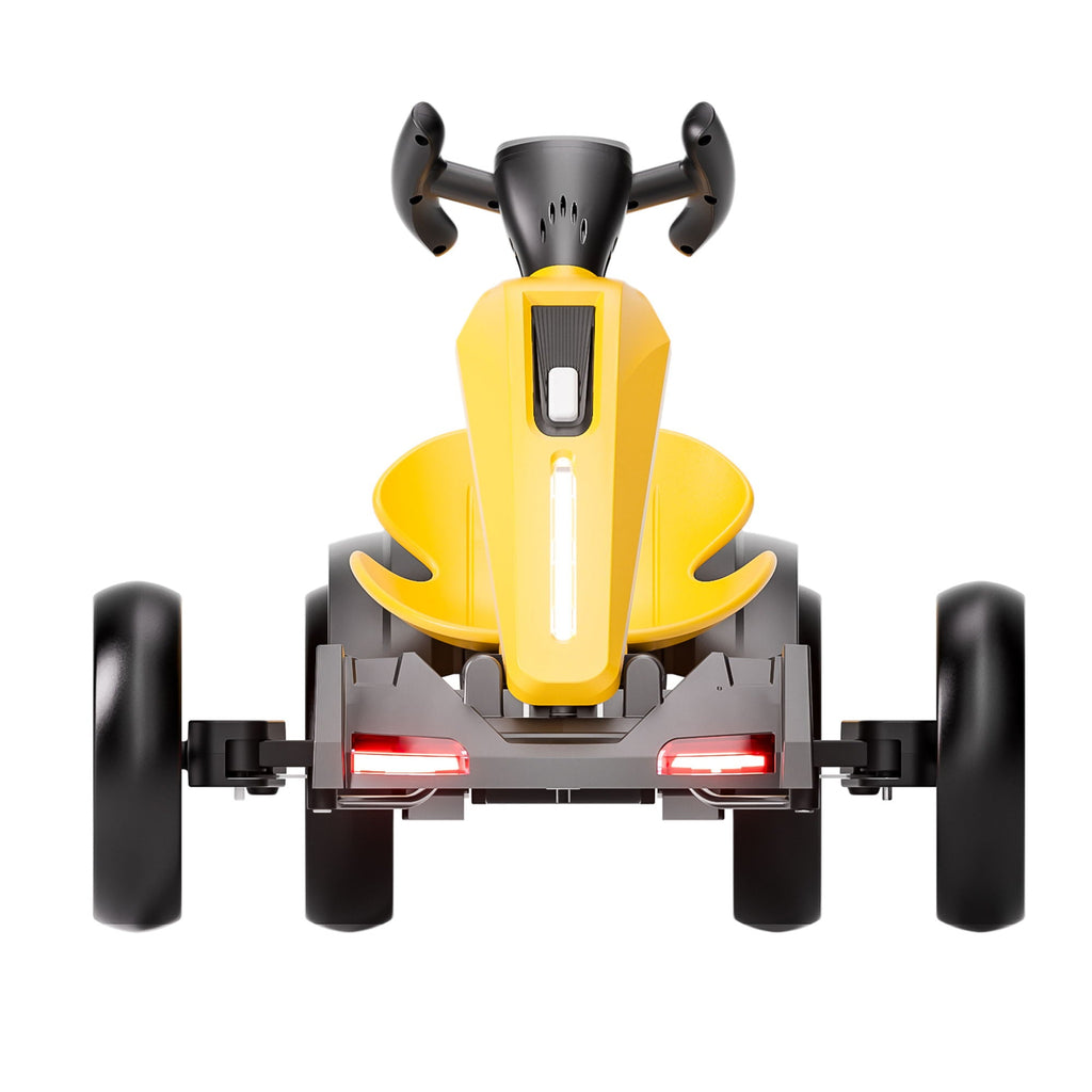 Electric Kids Pedal Go Kart with Adjustable Seat and Foldable Design - Multiple Colors