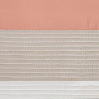 Polyoni Pintuck Curtain Panel with Pintuck Detailing - Warm Color Block