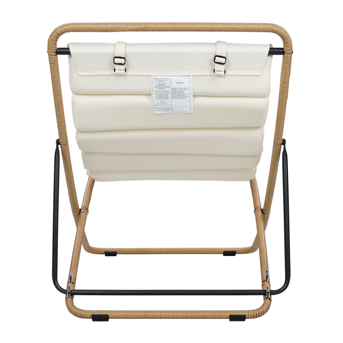 Outdoor Folding Chair Set with Adjustable Backrest – Black or Yellow