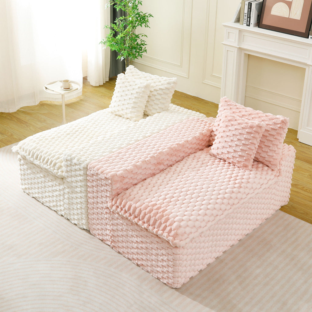 Multifunctional Stationary Sofa with Adjustable Layout - Choice of Color