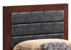 Transitional Modern Panel Bed with Wood Construction - Multiple Colors