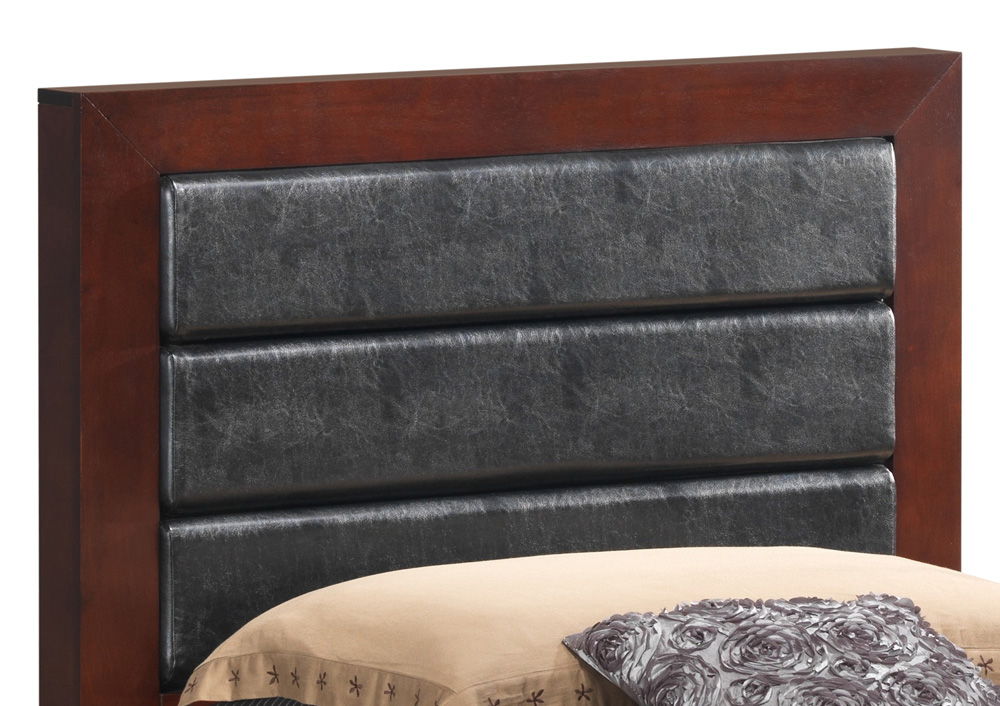 Transitional Modern Panel Bed with Wood Construction - Multiple Colors