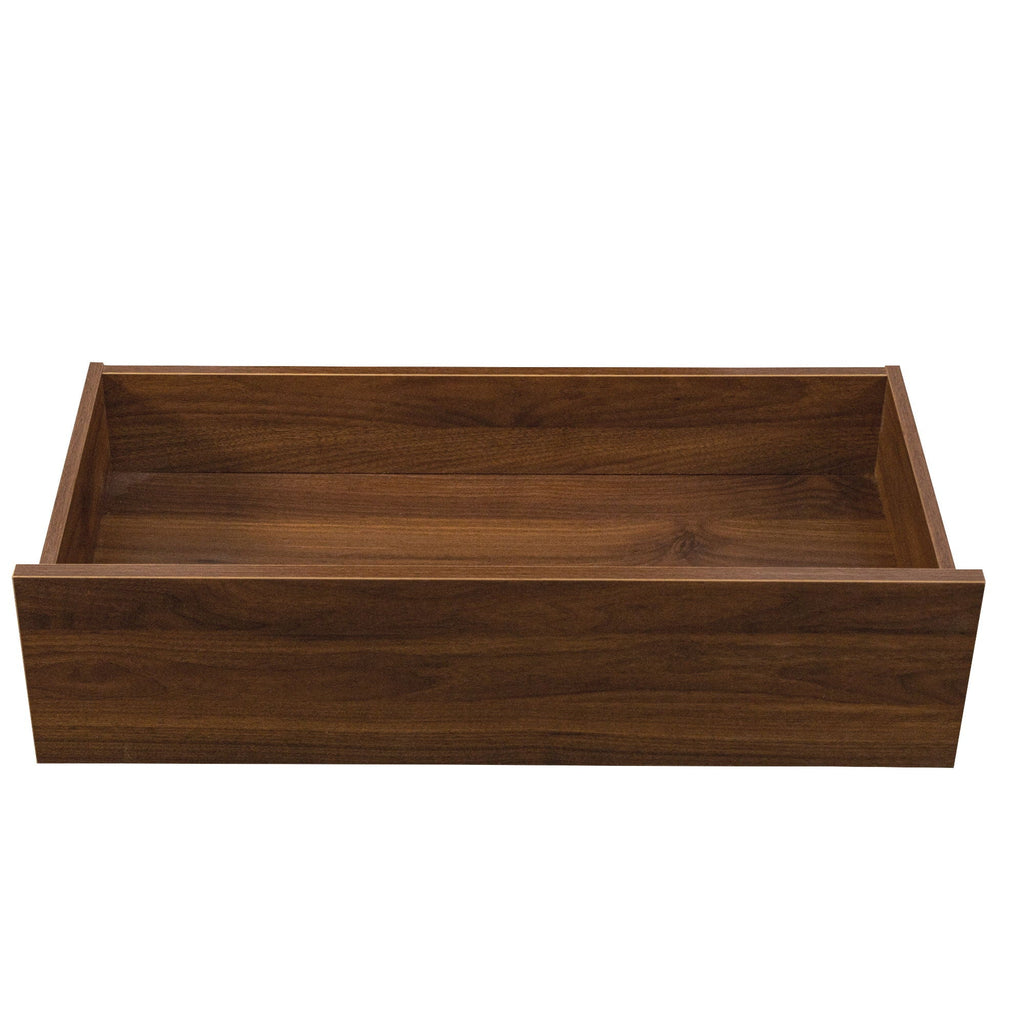 Tall Kitchen Pantry Cabinet with 4 Tier Side Shelf - Walnut