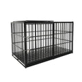 Extra Large Heavy Duty Dog Crate with Removable Pans - Black