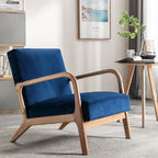 Mid-Century Modern Accent Chair with Cushioning - Multiple Colors