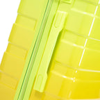PC Spinner Wheel Luggage Set with 360° Wheels - Green + Yellow