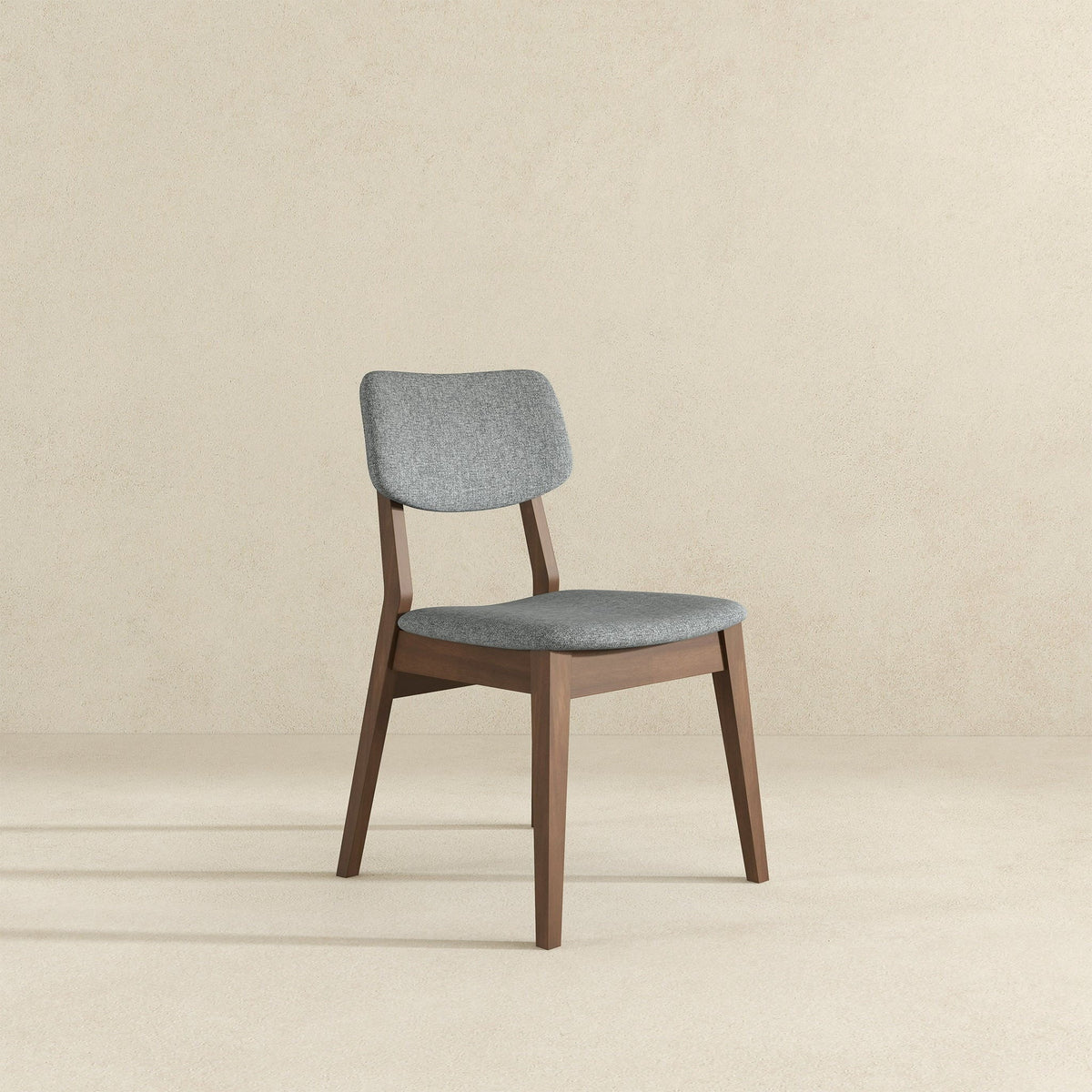 Solid Back Side Chair Set with Mid-Century Modern Design - Multiple Colors