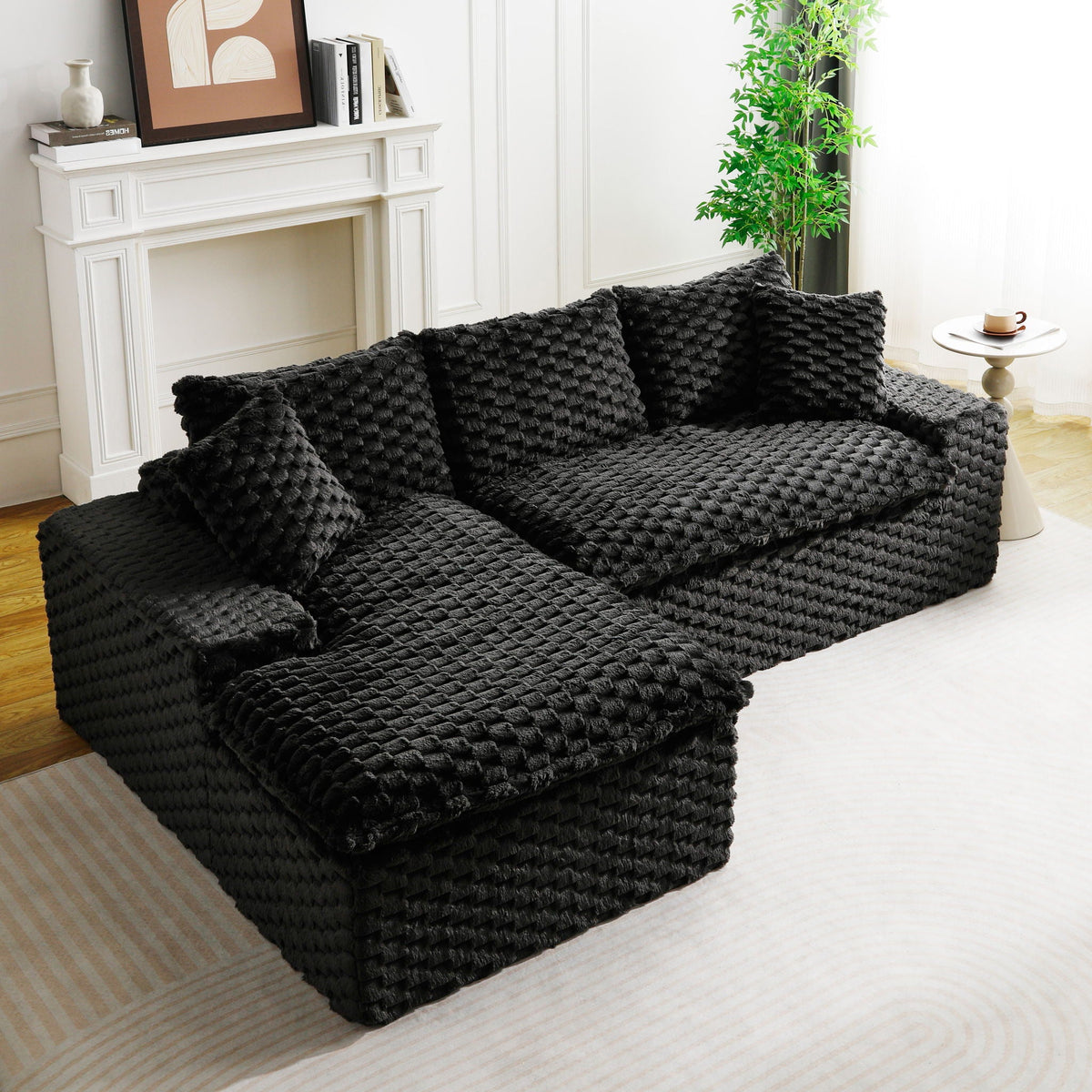 Convertible Modular Sectional Sofa with Twin Seat and Chaise - Multiple Colors