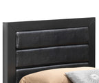 Transitional Modern Panel Bed with Wood Construction - Multiple Colors